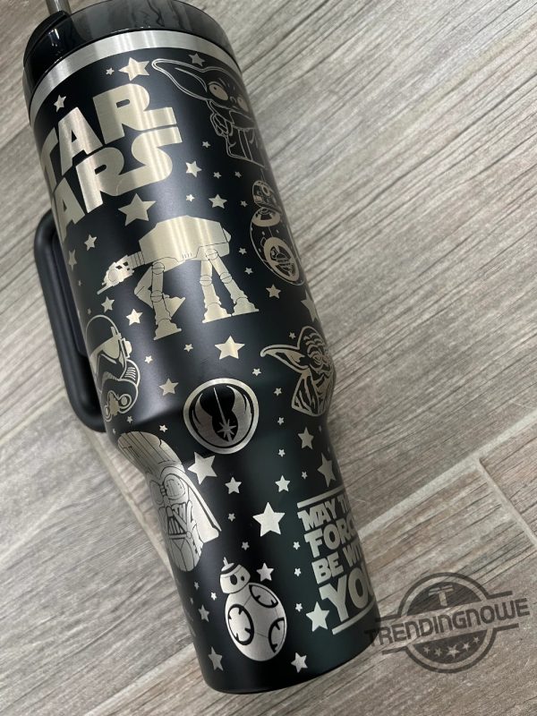 May The Force Be With You Stanley Cup Star Wars Stanley Cup The Trooper Engraved Stanley Tumbler 40Oz Gift For Fan trendingnowe 2