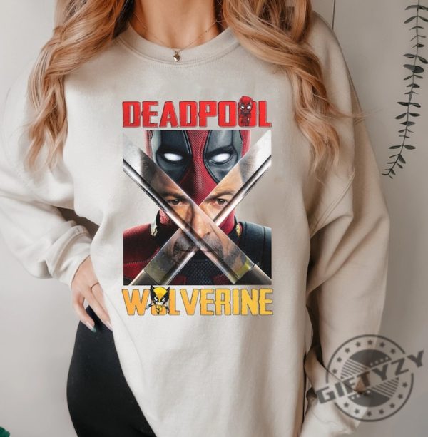 Deadpool And Wolverine Deadpool 3 Movie Shirt giftyzy 3
