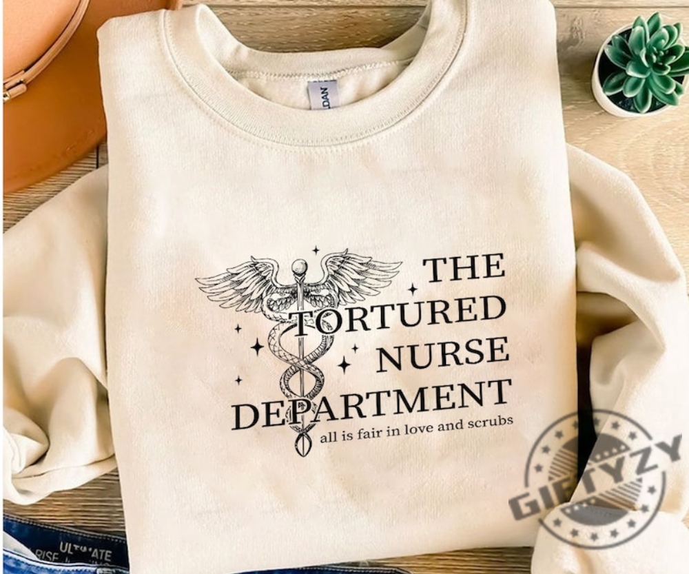 Tortured Nurses Department Ts Shirt giftyzy 1