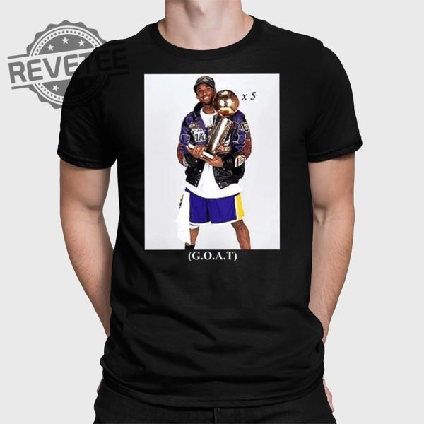 Allen Iverson Wearing Kobe Bryant Goat 5 Times Championship T Shirt Unique revetee 1