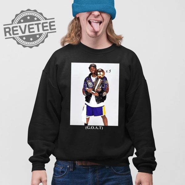 Allen Iverson Wearing Kobe Bryant Goat 5 Times Championship T Shirt Unique revetee 4