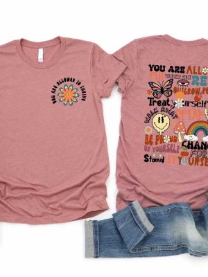 You Are Allowed To Thrive Shirt Mental Health Shirt Anxiety Shirt Therapy Shirt Therapist Gift Inspirational Shirt Unique revetee 3