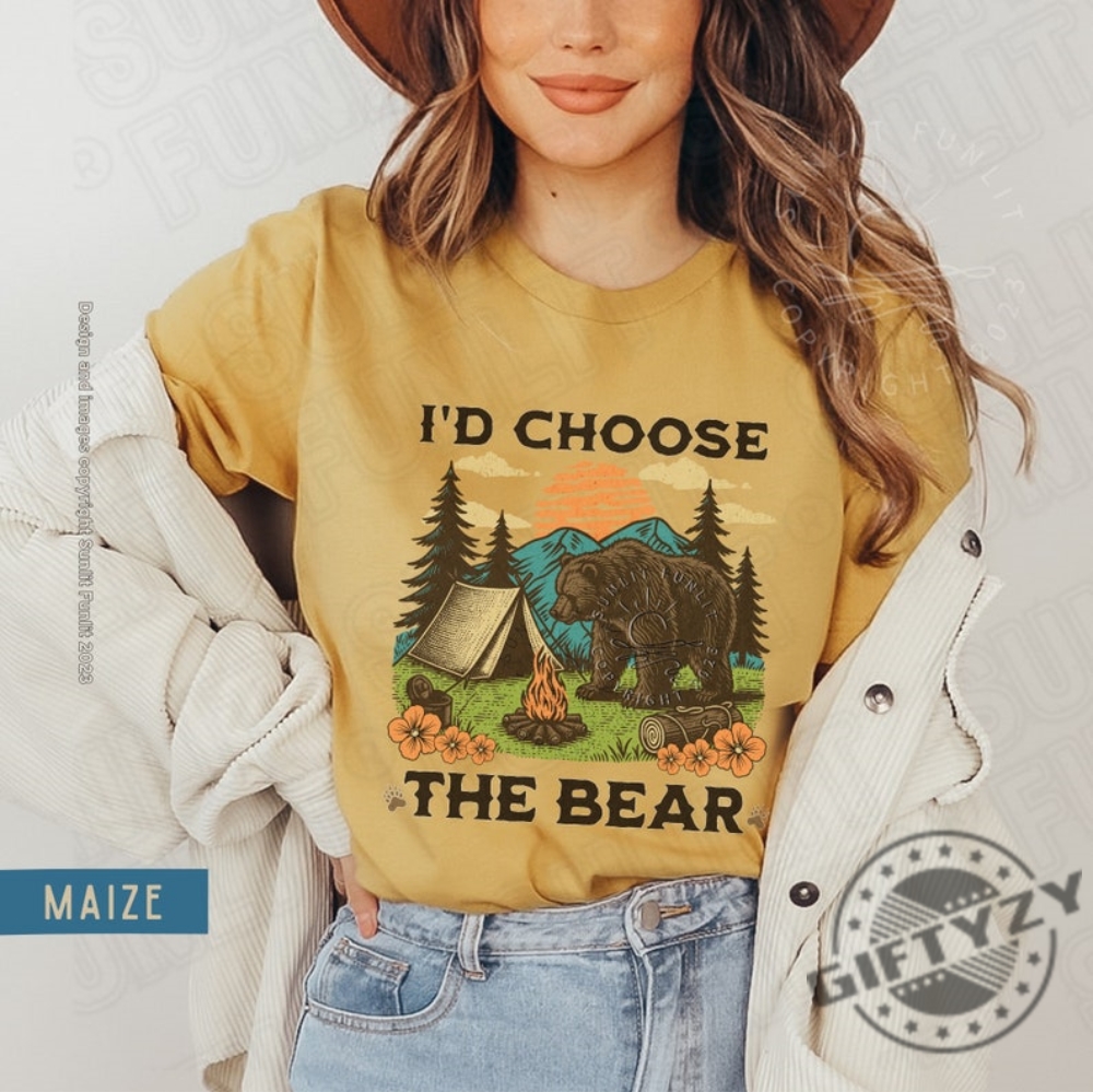 I Choose The Bear Womens Rights Shirt Female Empowerment Gift
