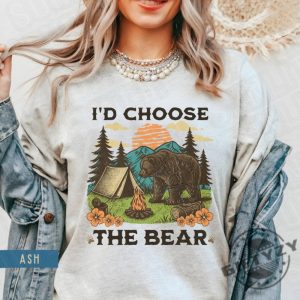 I Choose The Bear Womens Rights Shirt Female Empowerment Gift giftyzy 4