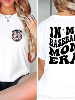 Baseball Mom Shirt In My Baseball Mom Era Shirt Game Day Sweater Baseball Lover Shirt Baseball Mom Crewneck Unique revetee 2