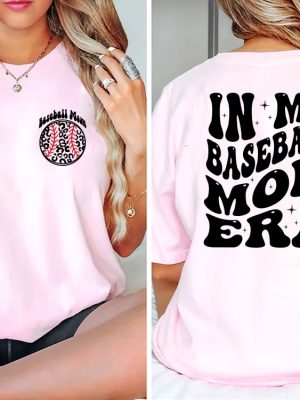 Baseball Mom Shirt In My Baseball Mom Era Shirt Game Day Sweater Baseball Lover Shirt Baseball Mom Crewneck Unique revetee 3