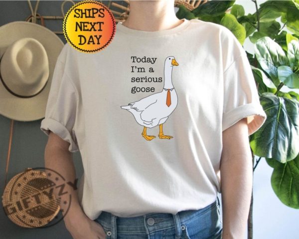 Today Im A Serious Goose Shirt giftyzy 2
