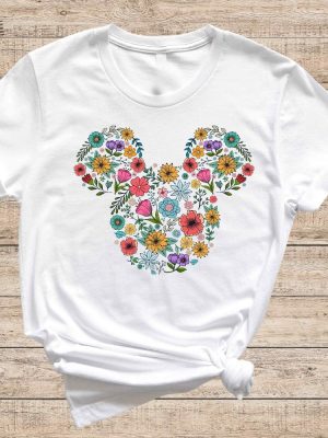 Flower Mickey Shirt Disney Garden Festival Shirt Floral Disney Shirt Floral Mickey Shirt Gardener Gift Boho Disney Shirt Unique revetee 2