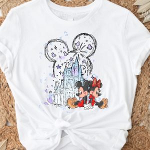 Mickey Minnie Castle Shirt Disneyworld Shirt Magic Kingdom Shirt 50Th Anniversary Shirt Disney Trip Shirt Vintage Disney Shirt Unique revetee 2