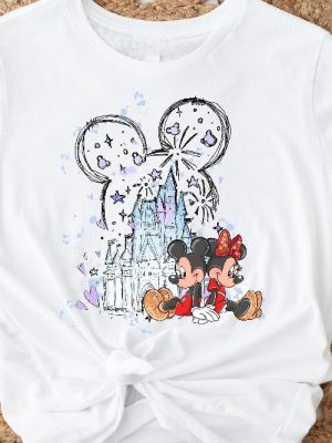 Mickey Minnie Castle Shirt Disneyworld Shirt Magic Kingdom Shirt 50Th Anniversary Shirt Disney Trip Shirt Vintage Disney Shirt Unique revetee 2