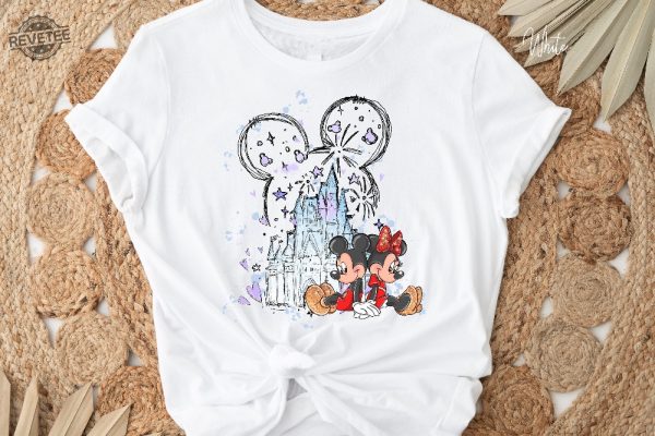 Mickey Minnie Castle Shirt Disneyworld Shirt Magic Kingdom Shirt 50Th Anniversary Shirt Disney Trip Shirt Vintage Disney Shirt Unique revetee 2