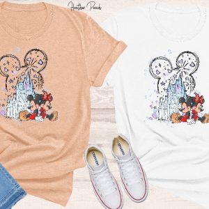 Mickey Minnie Castle Shirt Disneyworld Shirt Magic Kingdom Shirt 50Th Anniversary Shirt Disney Trip Shirt Vintage Disney Shirt Unique revetee 3