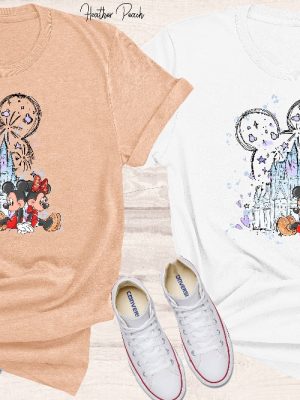 Mickey Minnie Castle Shirt Disneyworld Shirt Magic Kingdom Shirt 50Th Anniversary Shirt Disney Trip Shirt Vintage Disney Shirt Unique revetee 3