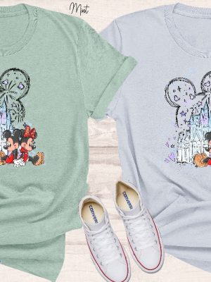 Mickey Minnie Castle Shirt Disneyworld Shirt Magic Kingdom Shirt 50Th Anniversary Shirt Disney Trip Shirt Vintage Disney Shirt Unique revetee 4