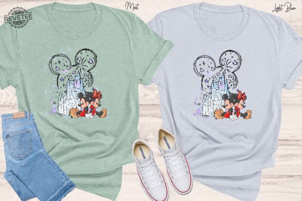 Mickey Minnie Castle Shirt Disneyworld Shirt Magic Kingdom Shirt 50Th Anniversary Shirt Disney Trip Shirt Vintage Disney Shirt Unique revetee 4
