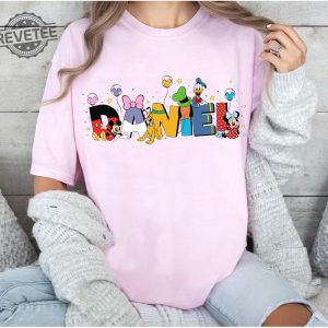 Custom Name Mickey And Friends Shirt Personalized Disney Donald Goofy Pluto Matching Tee Name Kids Shirt Unique revetee 2