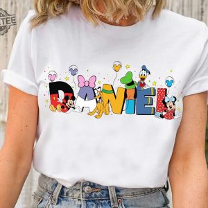 Custom Name Mickey And Friends Shirt Personalized Disney Donald Goofy Pluto Matching Tee Name Kids Shirt Unique revetee 5