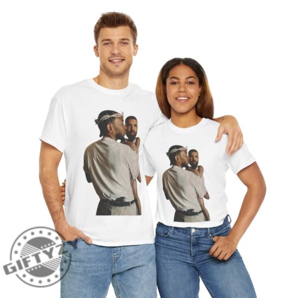Kendrick Lamar Holding Baby Drake Not Like Us Euphoria Shirt giftyzy 3