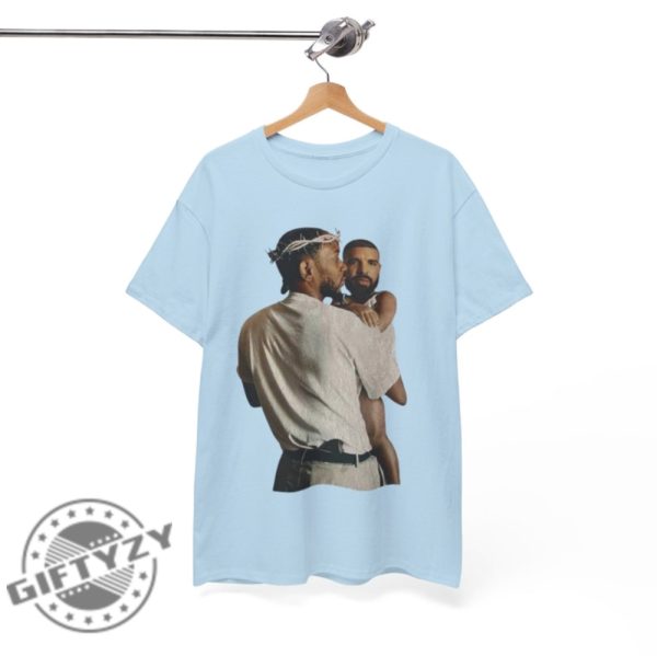 Kendrick Lamar Holding Baby Drake Not Like Us Euphoria Shirt giftyzy 7