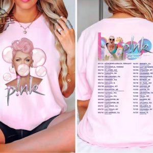 P Nk Pink Singer Summer Carnival 2024 Tour Shirt Pink Fan Lovers Shirt Music Tour 2024 Shirt Trustfall Album Shirt P Nk Tour Unique revetee 2