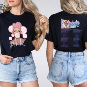 P Nk Pink Singer Summer Carnival 2024 Tour Shirt Pink Fan Lovers Shirt Music Tour 2024 Shirt Trustfall Album Shirt P Nk Tour Unique revetee 4