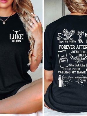 Luke Combs Shirt Country Music Shirt Cowgirl Shirt Combs World Tour Bullhead Shirt Cowboy Shirt Luke Combs Fan Gift Shirt Unique revetee 2