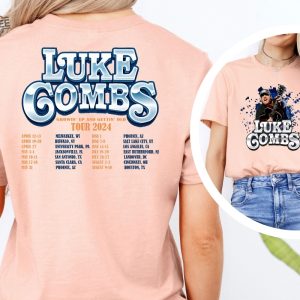 Luke Combs 2024 Tour Shirt Luke Combs Shirt Luke Combs Merch Country Music Tee The Man He Sees In Me Lyrics Unique revetee 2