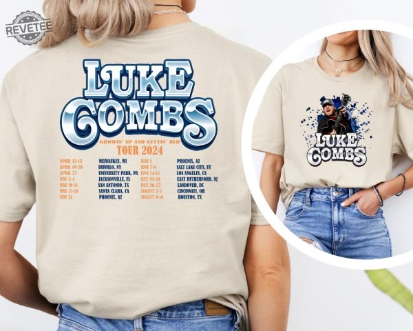 Luke Combs 2024 Tour Shirt Luke Combs Shirt Luke Combs Merch Country Music Tee The Man He Sees In Me Lyrics Unique revetee 3