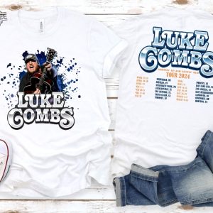 Luke Combs 2024 Tour Shirt Luke Combs Shirt Luke Combs Merch Country Music Tee The Man He Sees In Me Lyrics Unique revetee 5