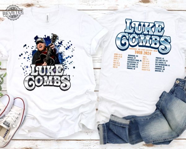 Luke Combs 2024 Tour Shirt Luke Combs Shirt Luke Combs Merch Country Music Tee The Man He Sees In Me Lyrics Unique revetee 5