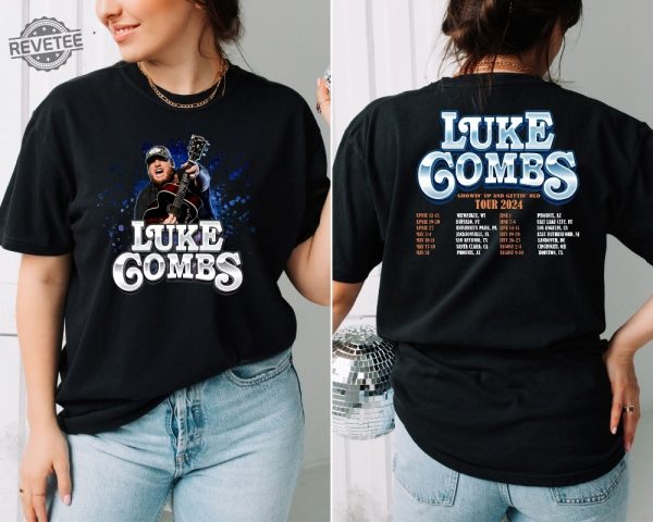 Luke Combs 2024 Tour Shirt Luke Combs Shirt Luke Combs Merch Country Music Tee The Man He Sees In Me Lyrics Unique revetee 6