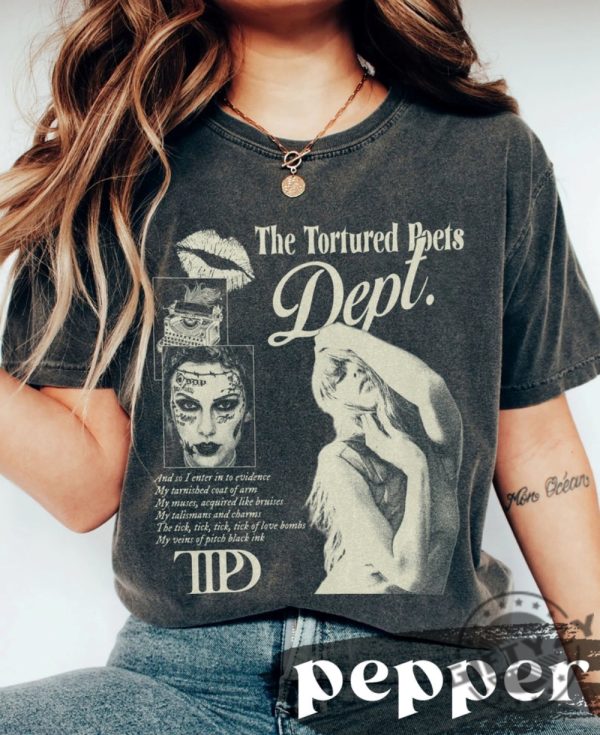 Vintage The Tortured Poets Department Shirt Ts New Album Sweatshirt Gift For Swiftie Fan giftyzy 1
