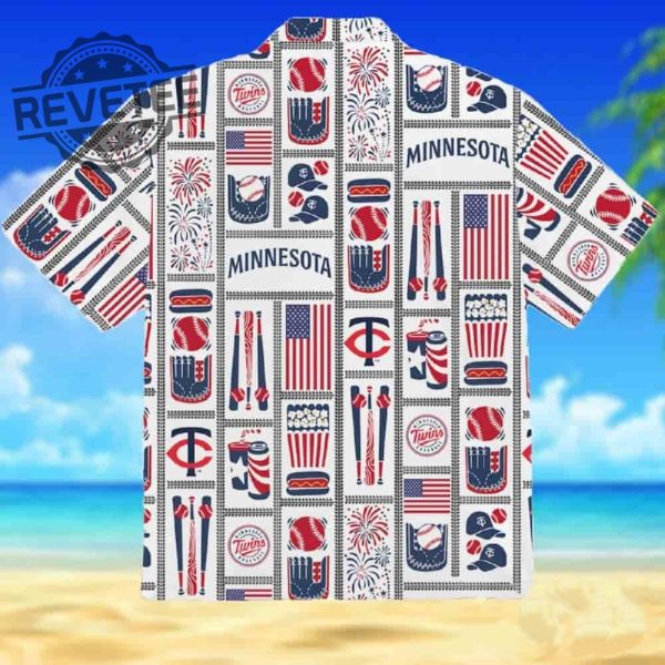 Twins Americana Hawaiian Shirt Unique revetee 2