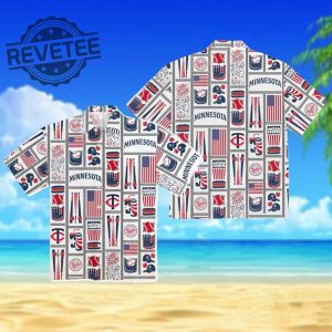 Twins Americana Hawaiian Shirt Unique revetee 3