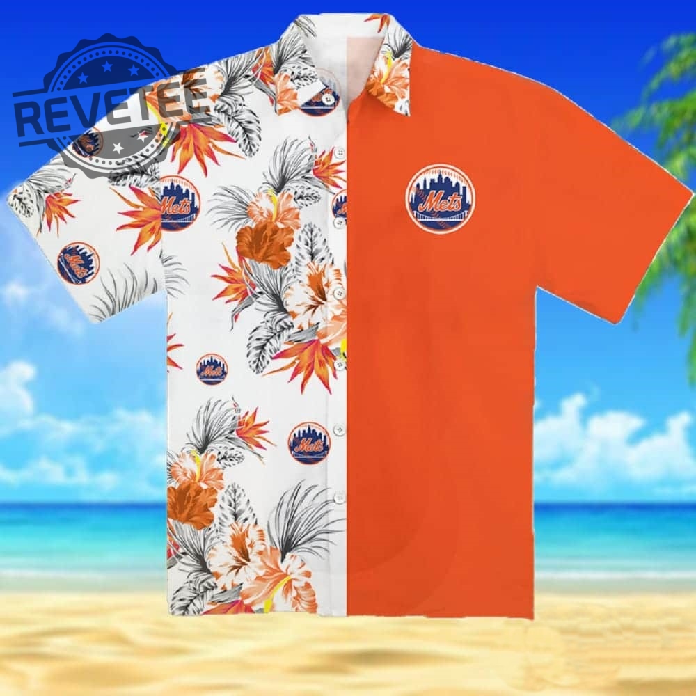 New York Mets Tropical Pattern Hawaiian Shirt Unique