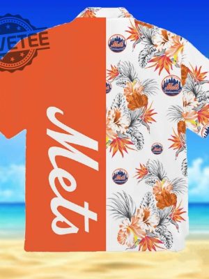 New York Mets Tropical Pattern Hawaiian Shirt Unique revetee 2