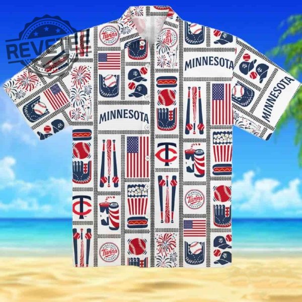 Twins Americana Hawaiian Shirt Unique revetee 1 1
