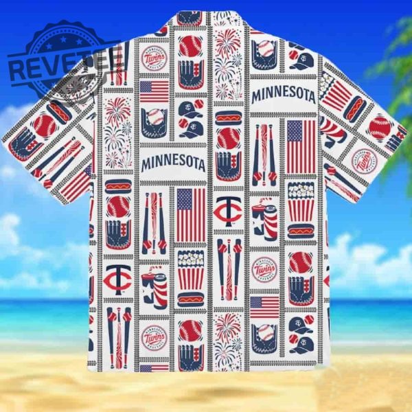 Twins Americana Hawaiian Shirt Unique revetee 2 1