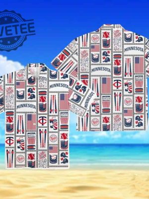 Twins Americana Hawaiian Shirt Unique revetee 3 1