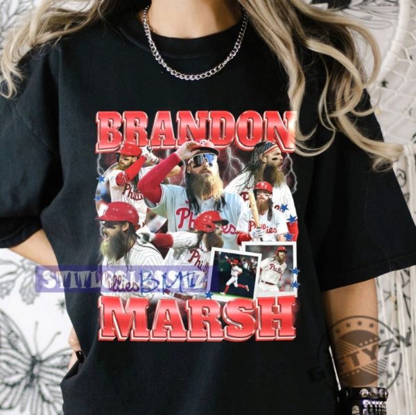 Brandon March 90S Vintage Baseball Shirt Bootleg Tee Vintage Design Graphic Tee 90S Sweatshirt Hoodie Gift giftyzy 1