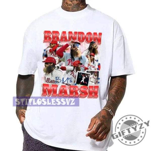 Brandon March 90S Vintage Baseball Shirt Bootleg Tee Vintage Design Graphic Tee 90S Sweatshirt Hoodie Gift giftyzy 2