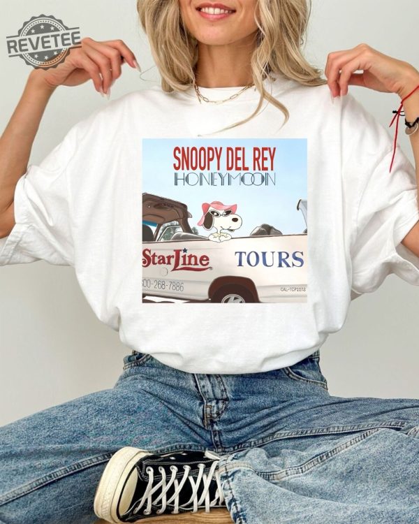 Lana Del Rey Honeymoon X Snoopy Tshirt Sweatshirts Hoodie revetee 1