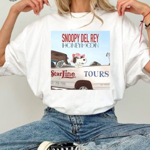 Lana Del Rey Honeymoon X Snoopy Tshirt Sweatshirts Hoodie revetee 2