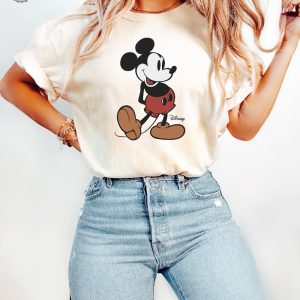 Disney Classic Mickey Mouse Pose Shirt Mickey Shirt Disneyland Holiday Vacation Shirt Disney Retro Shirt Unique revetee 4