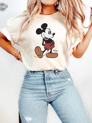 Disney Classic Mickey Mouse Pose Shirt Mickey Shirt Disneyland Holiday Vacation Shirt Disney Retro Shirt Unique revetee 4