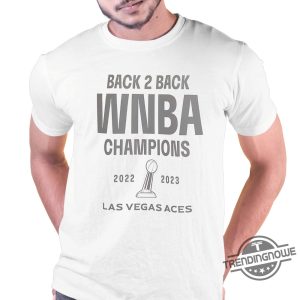 Las Vegas Aces Nike Back To Back Wnba Champions Banner Celebration Shirt trendingnowe 3