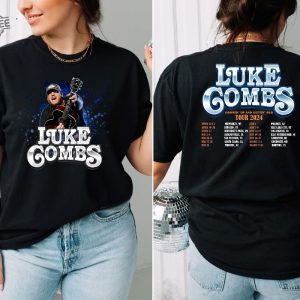 Luke Combs 2024 Tour Shirt Luke Combs Shirt Luke Combs Merch Country Music Tee Luke Combs Fan Shirt Combs Bullhead Merch Unique revetee 5