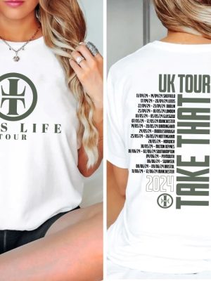 In The Style Of Take That Unofficial Unbranded Inspired Concert Tour 2024 Female Women T Shirt Tour Shirt 2024 For Fans Unique revetee 2