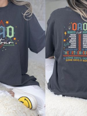 Dad Tour Shirt Fathers Day 2024 Shirt Fatherhood Tour Shirt Daddy Shirt Cool Dad Tee Fathers Day Gift Happy Fathers Day Unique revetee 4