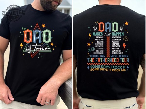 Dad Tour Shirt Fathers Day 2024 Shirt Fatherhood Tour Shirt Daddy Shirt Cool Dad Tee Fathers Day Gift Happy Fathers Day Unique revetee 5